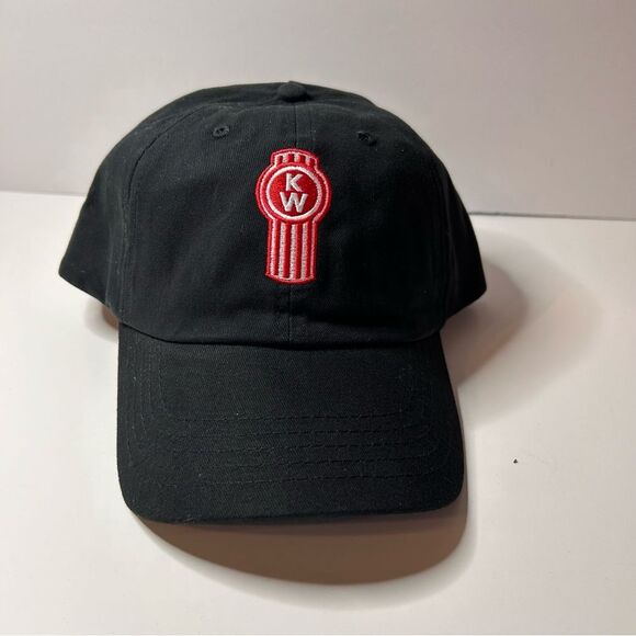 Kenworth Motors Trucking Logo Black Baseball Cap Dad Hat Licensed - Picture 1 of 7